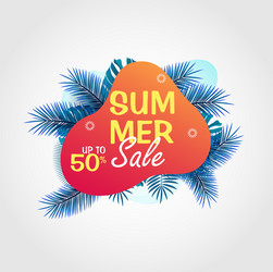 summer sale banner template modern vector