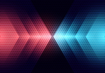 Futuristic Tech Hexagon Pattern vector image