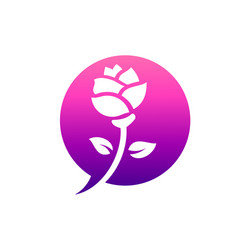 Simple rose logo Royalty Free Vector Image - VectorStock