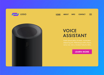 Voice assistant smart sound recognition system vector