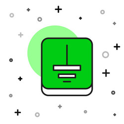Isometric line electrical symbol ground icon Vector Image