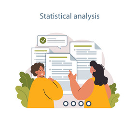 predictive analytics process of using data vector image
