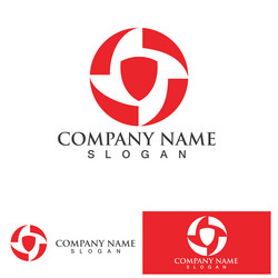 Security guard logo design shield key look Vector Image