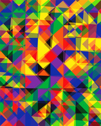 Triangular or square geometric abstract seamless vector