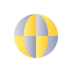 globe flat gradient color ui icon vector image