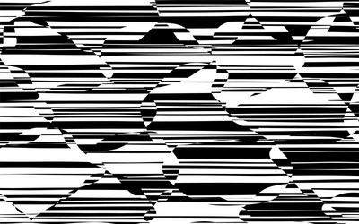 Random chaotic lines abstract geometric pattern vector