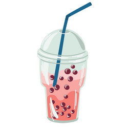 0381 Bubble Tea Royalty Free Vector Image Vectorstock
