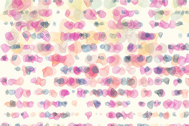 abstract geometric background with rounded shapes vector image