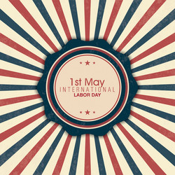 abstract labor day background with special objects vector image