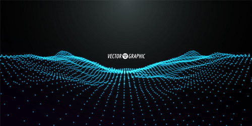 Dynamic Particle Background vector image