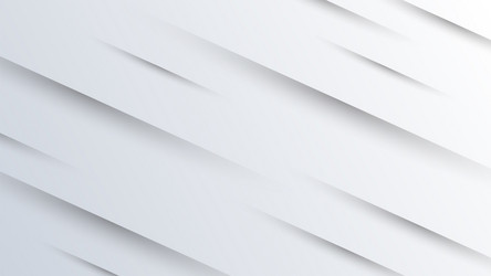elegant white background with diagonal 3d shape vector image