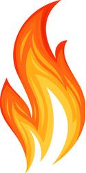 hot flaming element Vector Image