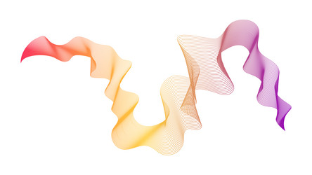 abstract backdrop with wave gradient lines vector image