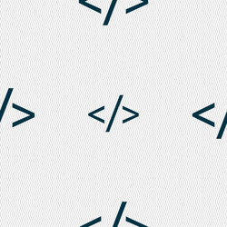 code sign icon programming language symbol vector image