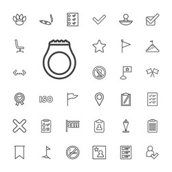 33 mark icons vector