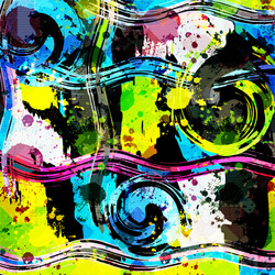 abstract color pattern in graffiti style quality vector image