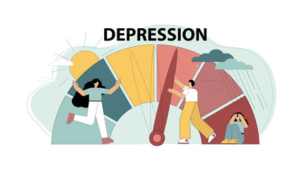 Stress concept emotional overload levels Vector Image