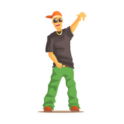 Rapper Musician Cartoon Vector Images (75)