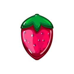 strawberry jelly candy cartoon vector