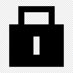 lock icon suitable for website ui design vector image