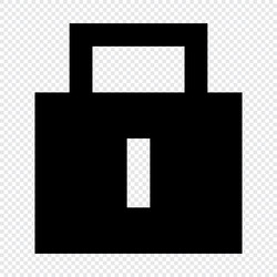 Lock icon suitable for website ui design vector