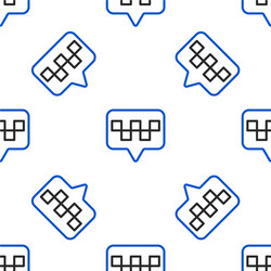 line map pointer with taxi icon isolated seamless vector image