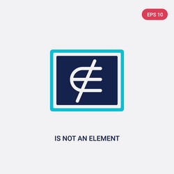 two color is not an element icon from vector image