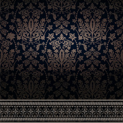 Damask for web cards vector