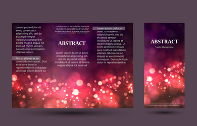 festive light background with bokeh and stars vector image