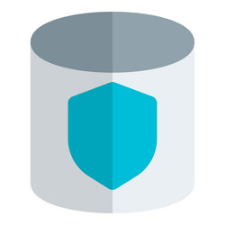 a set of info protected in database vector image