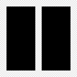 Pause icon suitable for website ui design vector