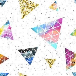triangular space design abstract ornament vector image