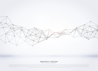 Abstract Network Wireframe Background vector image