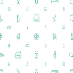 pharmacy icons pattern seamless white background vector