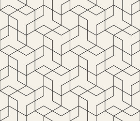seamless pattern repeating geometric elements vector image