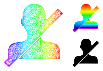 spectral net mesh gradient restricted boy icon vector image