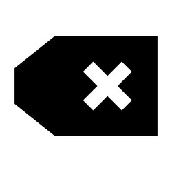 Delete icon suitable for website ui design vector
