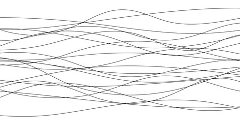 hand drawn lines abstract pattern wave simple vector image