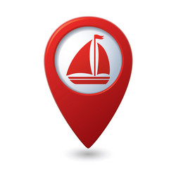 Sailboat Navigation Pointer vector image