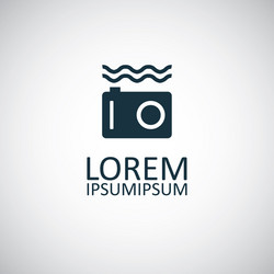 Underwater camera icon for web and ui on white vector