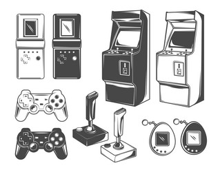 Vintage games vector