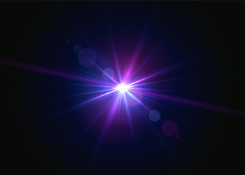 light effects realistic lens flare with bokeh vector image