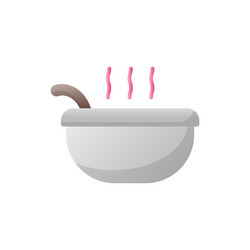 Hot soup icon design template vector