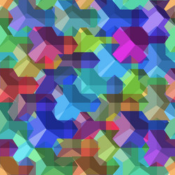 Isometric cubes seamlessly repeatable pattern 3d vector