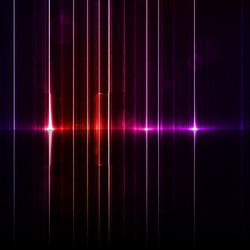 technology template neon abstract reflection lines vector image