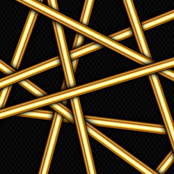 Abstract background with random gold bars design vector