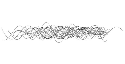 hand drawn lines abstract pattern wave simple vector image