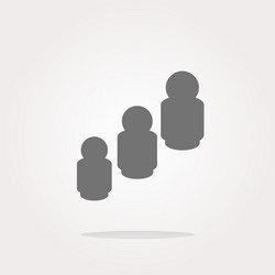 Business man silhouette icon web app button vector