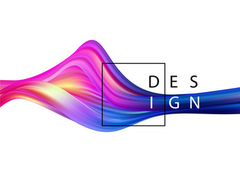 abstract colorful background color flow vector image