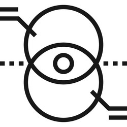 chart flat line web icon concept vector image